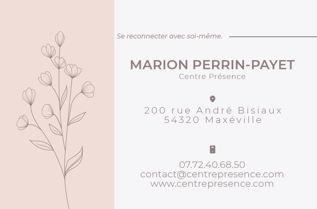 Centre Présence Nancy Marion Perrin Payet