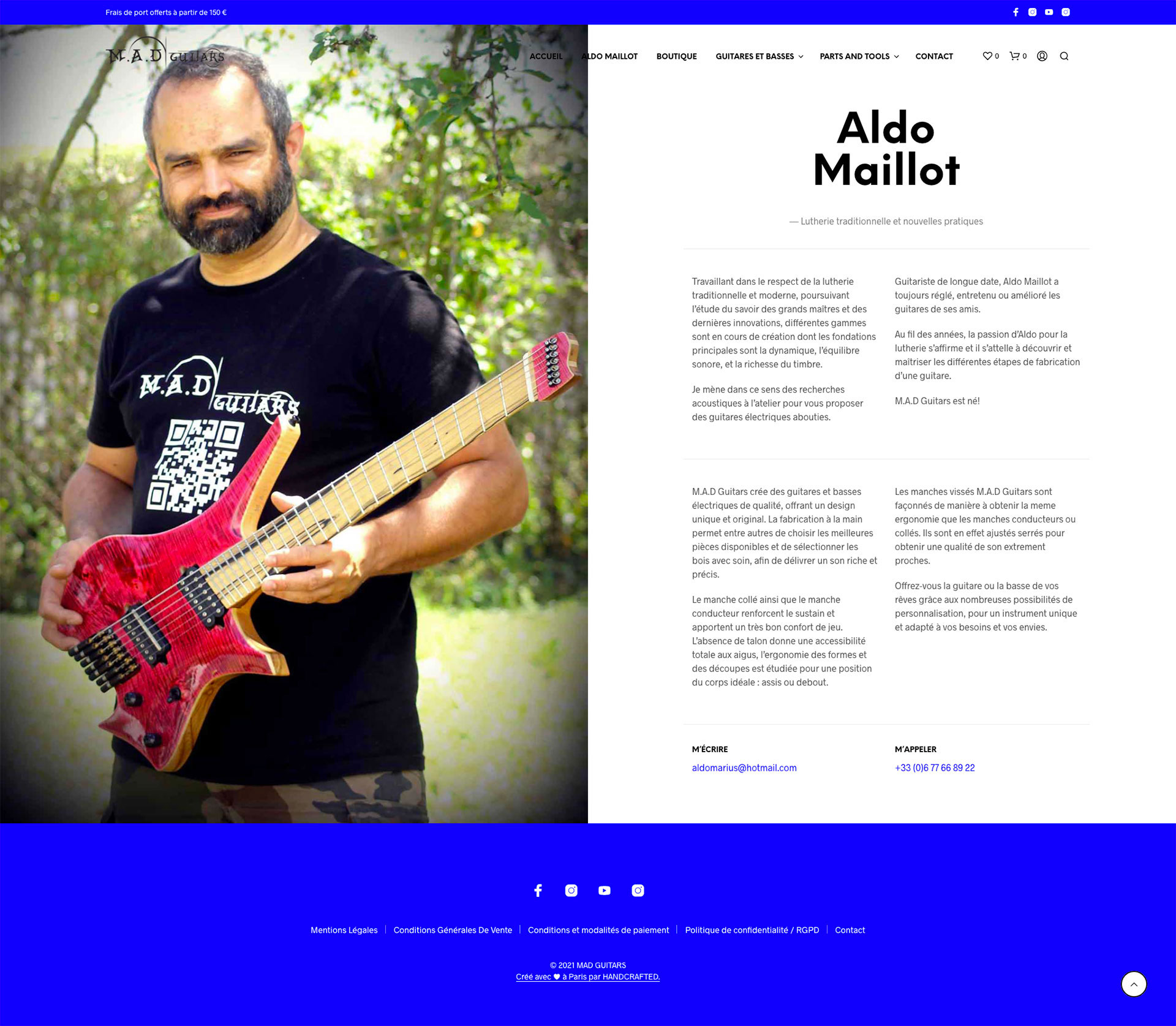Mad Guitars Aldo Maillot